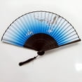 thumbnail image 7 of ACDANC Folding Fan Chinese Fan Hand Fans for Women Foldable Silk Bamboos Foldable Fan Hollowed Fringe Hand Fan Foldable Paper Fans for Wedding Dancing Party Home Decoration, 7 of 7