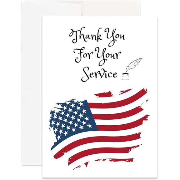 Christian Military Appreciation Card | Thank You For Your Service (Single Card)