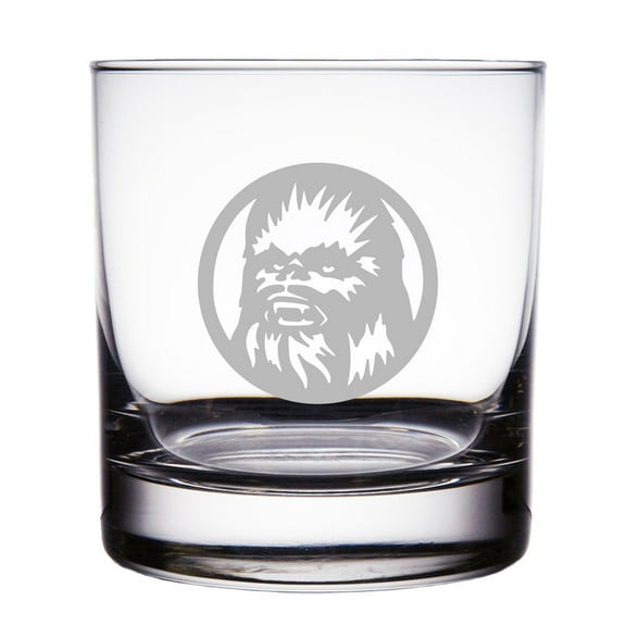 Chewbacca Engraved 10 oz Rock Glass