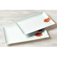 Tabletops Gallery Poppy Rectangular 2 Piece Serving Platters, Floral