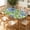 Blue Petal, variant on ARTSLION Elastic Tablecloth For Oval Tables, Waterproof Tablecover For Up To 48x72in Oval Table Cover, Dining Tablecover For Indoor And Outdoor, Holiday, Sky Blossom