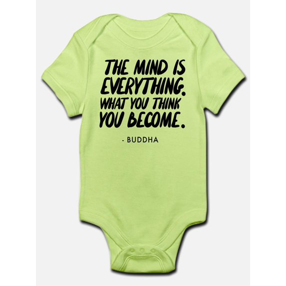 CafePress - Buddha Quote The Mind Is Everythin Infant Bodysuit - Baby Light Bodysuit