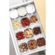 thumbnail image 2 of Organizador de condimentos de cocina transparente de alta calidad, apilable, para mantener frescos los condimentos, frascos de plástico para condimentos que ahorran espacio, 2 of 6