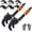 L*2, variant on Self Adjusting Pipe Wrench Set, 10 & 15 Inch Universal Adjustable Spanner with 0.55“-2.48” 14mm-60mm Jaw Range for Standard Irregular Nuts, Pipes, Plumbing Hand Repair Tools (S,Orange&Black)