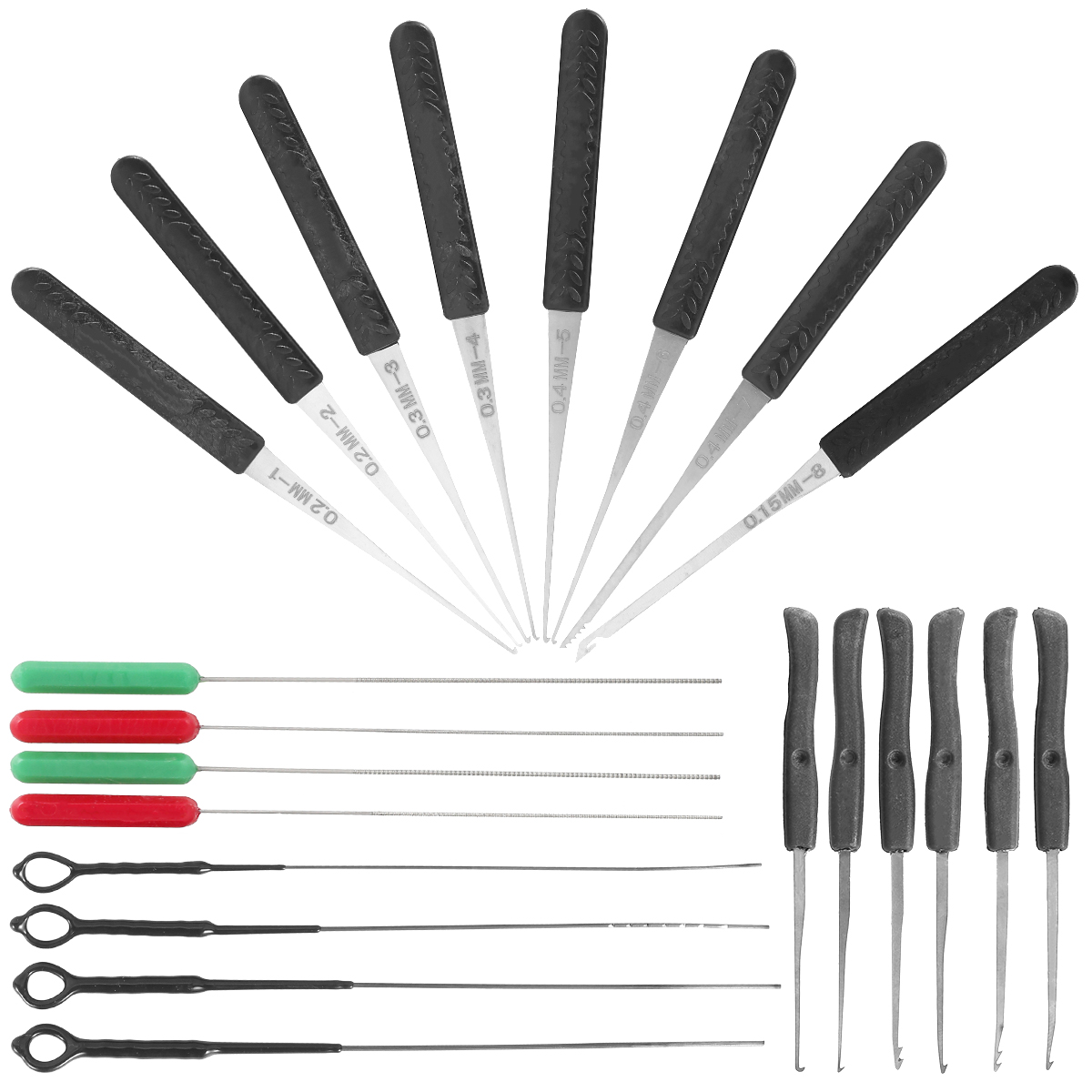 Adifare 22Pcs Broken Key Extractor Kit Locksmith Hand Tools Reusable