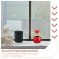 thumbnail image 4 of 2 piezas de decoración solar para salpicadero de coche con forma de corazón para decoración interior de coche, 4 of 7