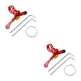 thumbnail image 4 of Elevador de bicicleta Wosthever ligero duradero antioxidante rojo 22.2MM 2Conjunto, 4 of 6
