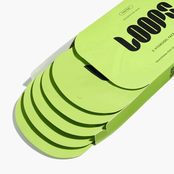 Loops Fresh Peel Resurfacing Hydrogel Face Mask, Set of 5