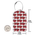 thumbnail image 2 of Rocae Cute Red Crab for Leather Luggage Baggage Tags ID Label Privacy Cover ID Label with Stainless Steel Loop and Address Card, 2 of 5