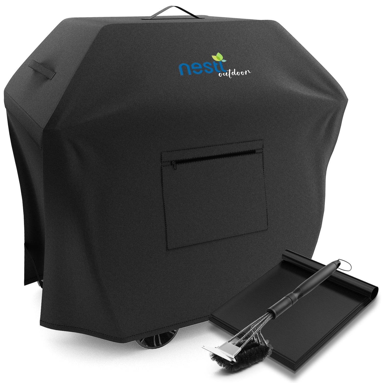 Nestl 3 Burner Grill Cover, Small 32" Black Premium Heavy Duty Barbecue