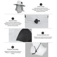 thumbnail image 5 of EnJoCho Women Fishing Hat Removable Sun Hat Dayan Summer Climbing Fishing Hat Outdoor Sun Hat Sun Pro-tection, 5 of 5