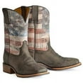 thumbnail image 3 of Men's Tin Haul Patriot Boots with Eagle and Shield Sole Handcrafted Brown, 3 of 3