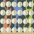thumbnail image 1 of Modern Fabric by the Yard Upholstery, Geometric Creative Motif of Color Bars and Sketchy Circles Avant Garde Repetition, Decorative Fabric for DIY and Home Accents, Multicolor by Ambesonne, 1 of 5
