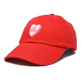 thumbnail image 4 of DALIX Be Mine Valentine's Day Candy Hat Womens Embroidered Baseball Cap in Red, 4 of 6