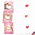 thumbnail image 5 of The Best Card Company 20 Assorted Valentine's Day Notecards Boxed Set 4 x 5.12 Inch with Envelopes (10 Designs, 2 Each) Loving Hands AM10434VDG-B2x10, 5 of 6
