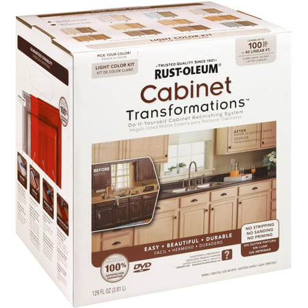 rust-oleum cabinet transformations cabinet coating kit - walmart