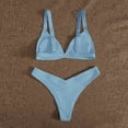 thumbnail image 3 of Hinvhai Womens swimsuits clearance,Women Two Pieces Bathing Suit Marine Style Print Bottom Bikini Set Switmsuit Blue L(L), 3 of 7