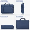 thumbnail image 4 of 15 - 15.6 Inch Laptop Shoulder Bag for Man Work Briefcase Slim Computer Carrying Case Handbag with Shoulder Strap, 4 of 6