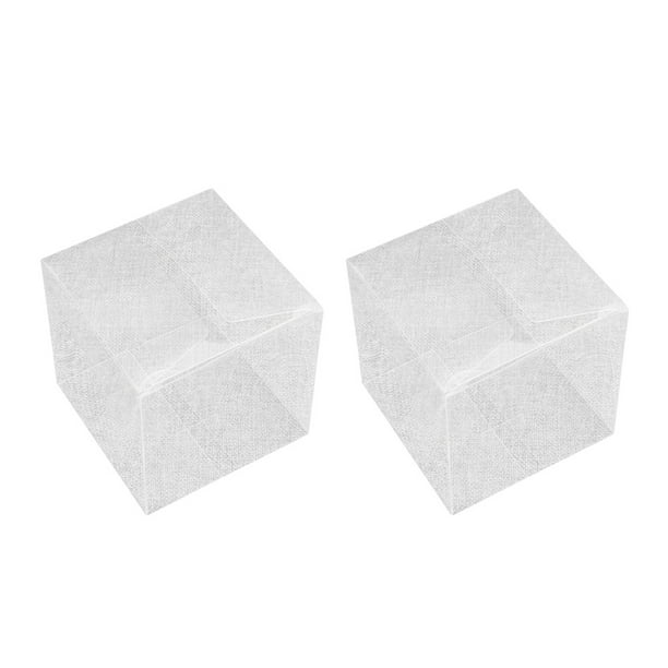 EeaseMX 50 cajas transparentes para guardar macarrones individuales, de plástico, para empacar dulces, suministros para fiestas, dulces, chocolates, galletas, donuts.