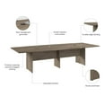 thumbnail image 5 of Bowery Hill 119" Boat Shaped Engineered Wood Conference Table in Hickory Brown, 5 of 6
