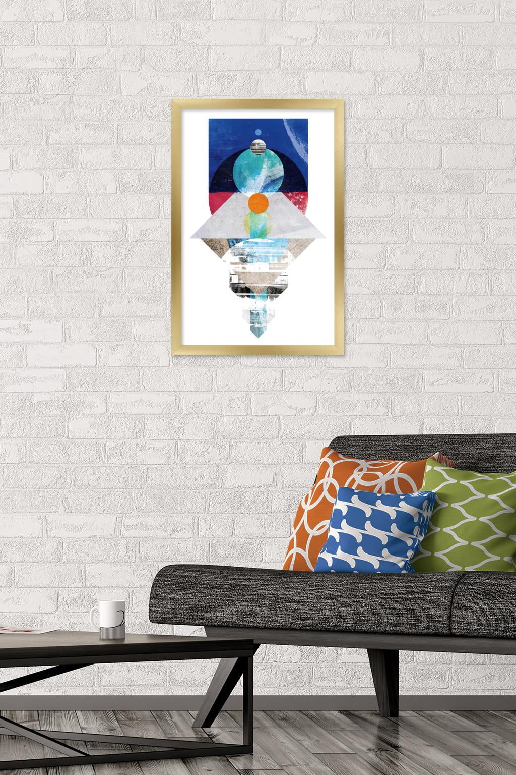 Urban - Shapes Wall Poster, 14.725" x 22.375", Framed