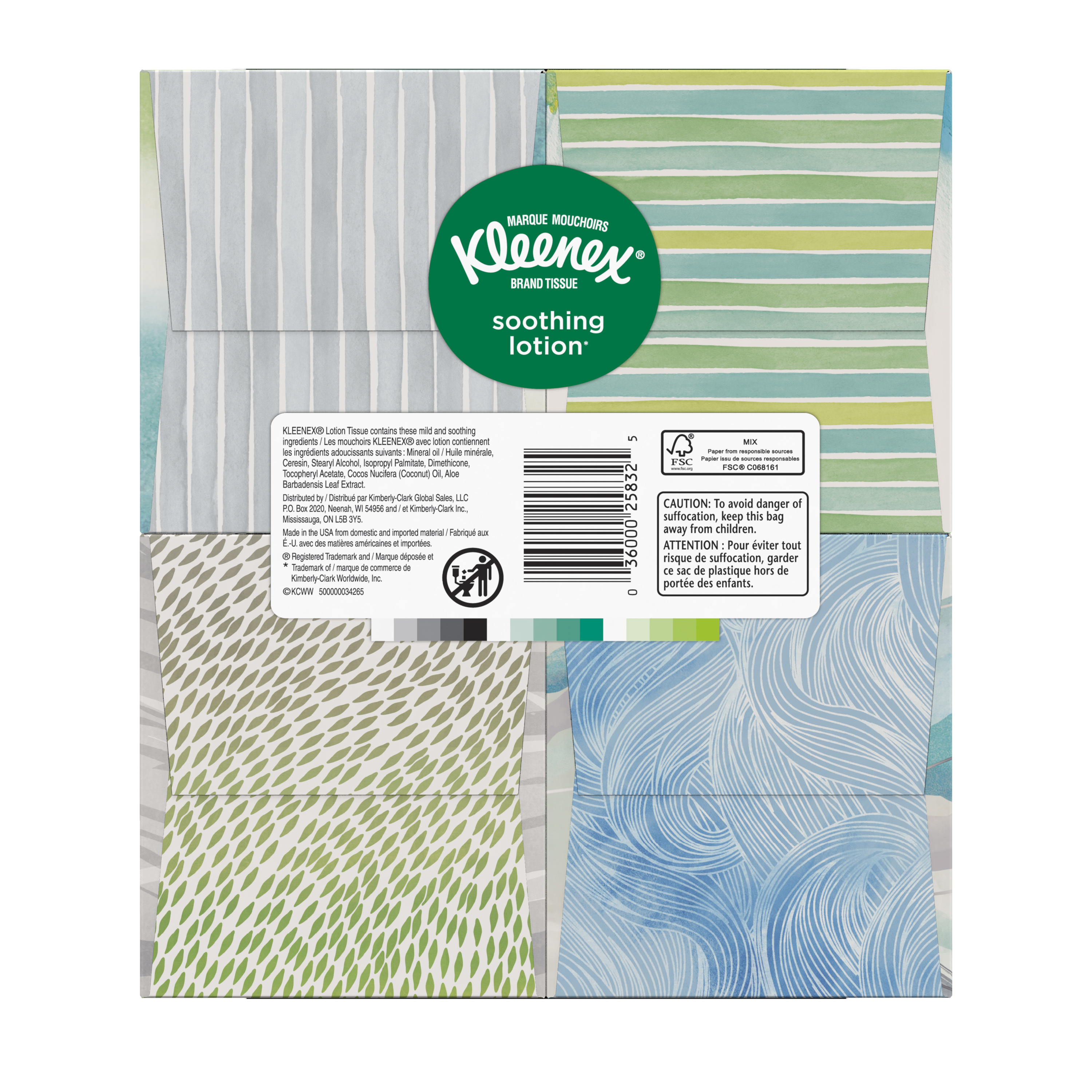 Kleenex Soothing Lotion Facial Tissues, 4 Cube Boxes, 75 White Tissues per Box, 3-Ply (300 Total Tissues) - image 3 of 4