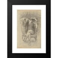 thumbnail image 2 of John Singer Sargent 17x24 Black Modern Framed Museum Art Print Titled - Seated&nbsp;Figure, 2 of 5