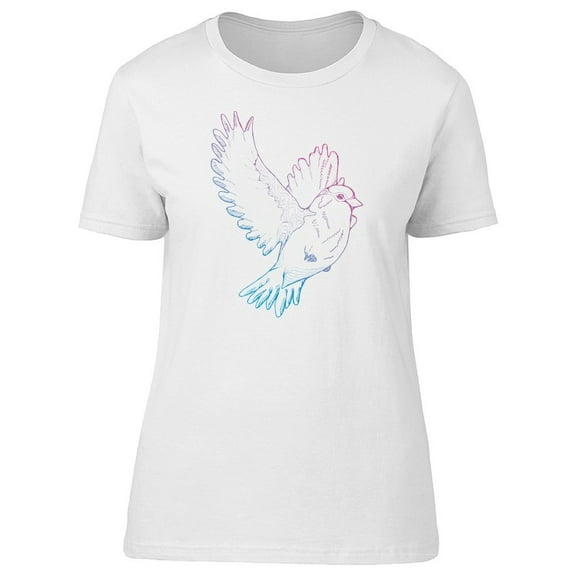 Flying Bird Open Wings Gradient Tee Women's -Image by Shutterstock