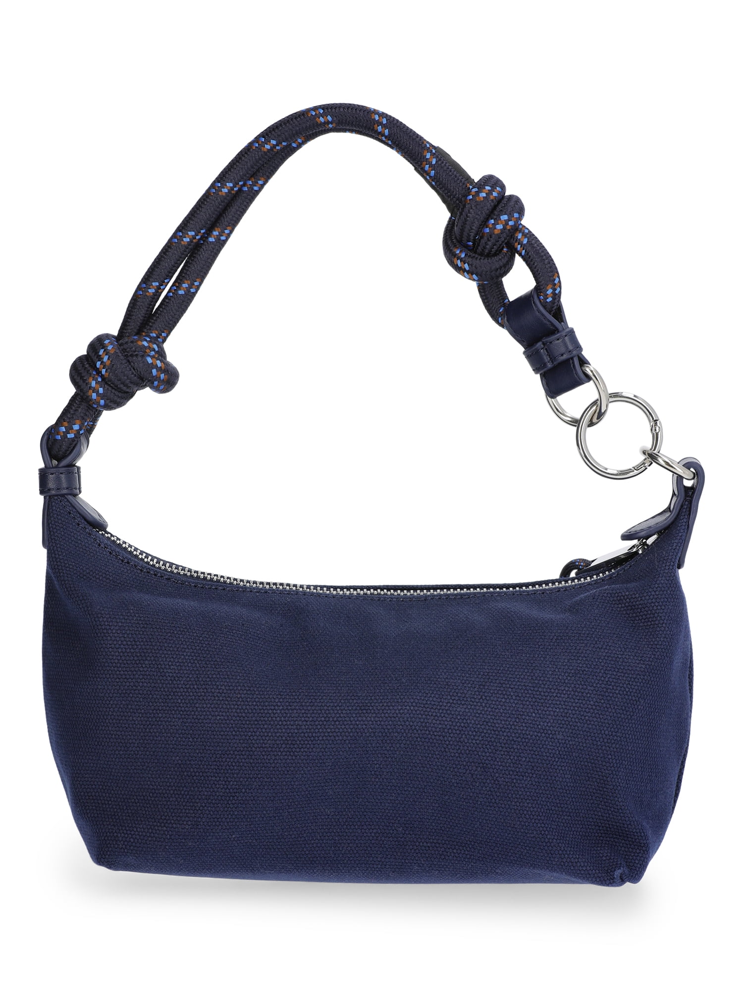 Free Assembly Women's Canvas Shoulder Bag, Navy