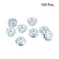 thumbnail image 2 of Uxcell #8-32 Serrated Flange Hex Lock Nuts, 100Pack Carbon Steel Non-Slip Hexagon Flange Nut, Full Thread, Silver, 2 of 5