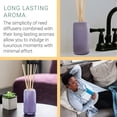 thumbnail image 2 of SpaRoom Handblown Glass Reed Diffuser - Lavender and Bergamot - Great Aromatherapy Diffuser for Office Decor, Apartment Decor, and Room Décor, 2 of 5
