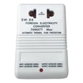 thumbnail image 1 of Kearding Convertidor de voltaje de doble vía para oficina, electricidad de viaje para acampar, 110V a 220V, inversor regulador de adaptador Adaptadores de corriente Blanco S6 70W, 1 of 6