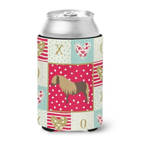 Caroline's Treasures CK5341CC Shetland Pony Horse Love Can or Bottle Hugger, Can Hugger, multicolor