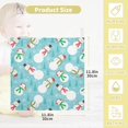 thumbnail image 2 of SKYSONIC Winter Snowman Baby Muslin Washcloths Face Towel, 3 PCS Christmas Burp Cloths Cotton Wipes Infant Wash Cloth for Newborn Boys Girls 12"x12", 2 of 7