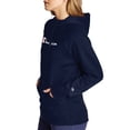 thumbnail image 4 of Women's Champion Powerblend Fleece Pullover Hoodie, Chainstitch Logo Athletic Navy 2XL, 4 of 5