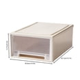 thumbnail image 6 of Eoperou Plastic Drawer Storage Organizer - Stacking Drawers Strong Load-Bearing Recessed Handle Design Large Capacity Storage Box, 6 of 7