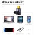 thumbnail image 5 of Adaptador De Ángulo Usb C De 40 Gbps [Paquete De 2] Adaptador Usb-C Macho A Hembra En Ángulo De 90 Grados Usb 3.1 De Ángulo Recto De 8 K A 60 Hz Para Computadora Portátil, Tableta, Cámara Vr, Teléfono, 5 of 5