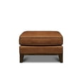 thumbnail image 3 of GTR Leather Metropole 100% Top Grain Pull Up  Mid-century Ottoman, 3 of 3
