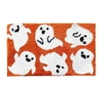 thumbnail image 2 of Lilgiuy Halloween Bath Mat Bathroom Rugs, Orange Ghost Bath Mat Cute Goth Bath Mat Non Slip, Cool Horror Machine Washable Rug Halloween Bathroom Decor for Bedroom Kitchen, 15.74"x23.62", 2 of 5