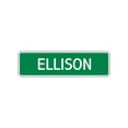 thumbnail image 1 of Ellison Girls Children Name Letter Printed Label Indoor Outdoor Wall Plaque Decoration Aluminum Metal Sign 4"x13.5", 1 of 1