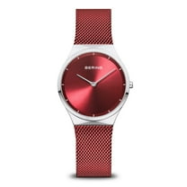 Bering | Polished Silverr, Movement Quartz, Strap length: 185mm, Strap width: 17mm, For Women  12131-303.