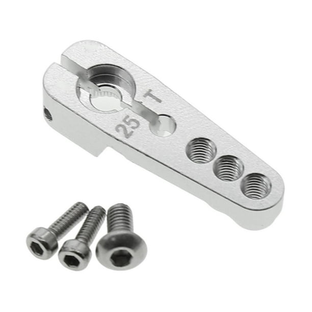 1:10 1: 8 RC Car 25T Servo Arm Repuestos para accesorios de camión de telemando universal Plata yotijar Repuestos de coches RC