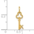 thumbnail image 2 of Collier Pendentif Breloque Monogramme Initiale Lettre K en Or Jaune 14k, 2 of 6
