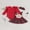 Red Reindeer, variant on Christmas Baby Girl Outfit Cute Elk Ruffle Sleeve Romper Overall Dress Infant Girls Skirt Sets