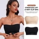 thumbnail image 2 of Women's Nonslip Strapless Bra With Enhances Support Front Closure Push Up Bandeau Wirefree Underwear Tube Top Bralette color XL, 2 of 4