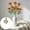 Orange, variant on AURIGATE 22.83in Artificial Rose Stems 3 Heads, Faux Plastic Rose Flowers for Wedding Bouquets Home Table Centerpiece Decor