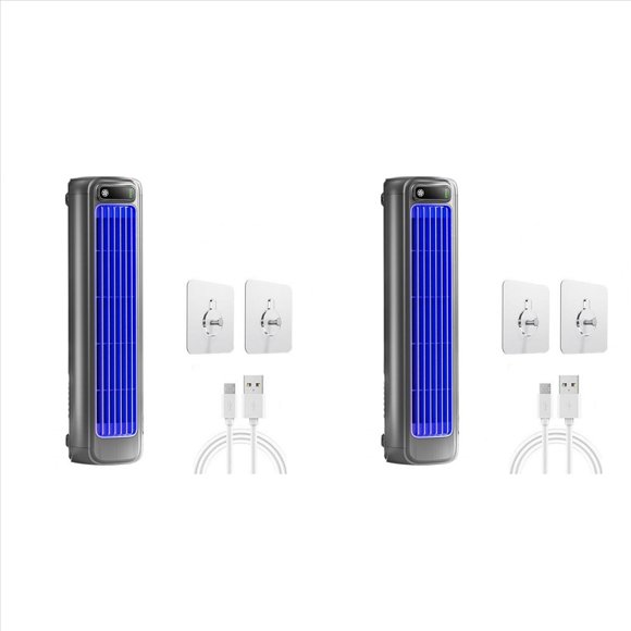 2X Ventilador de Aire Acondicionado Portátil con Múltiples Velocidades Ajustables para el Hogar, la Oficina y la Cocina. Ventilador de Pared para el Hogar.
