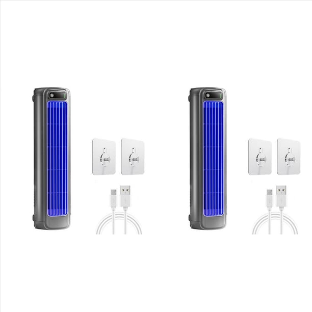 2X Ventilador de Aire Acondicionado Portátil con Múltiples Velocidades Ajustables para el Hogar, la Oficina y la Cocina. Ventilador de Pared para el Hogar.