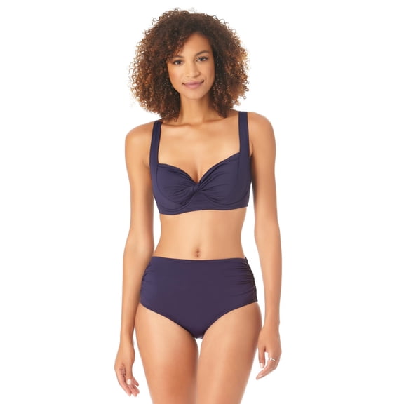 Women's Retro Underwire Bikini Swim Top