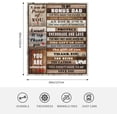thumbnail image 2 of Step Dad Gifts, Bonus Dad Blanket 50''''x60'''', Step Dad Gifts from Daughter, Birthday Bonus Dad Gifts Fathers Day Soft Cozy Flannel Throw Blanket Stepped Up Dad Blanket, 2 of 6
